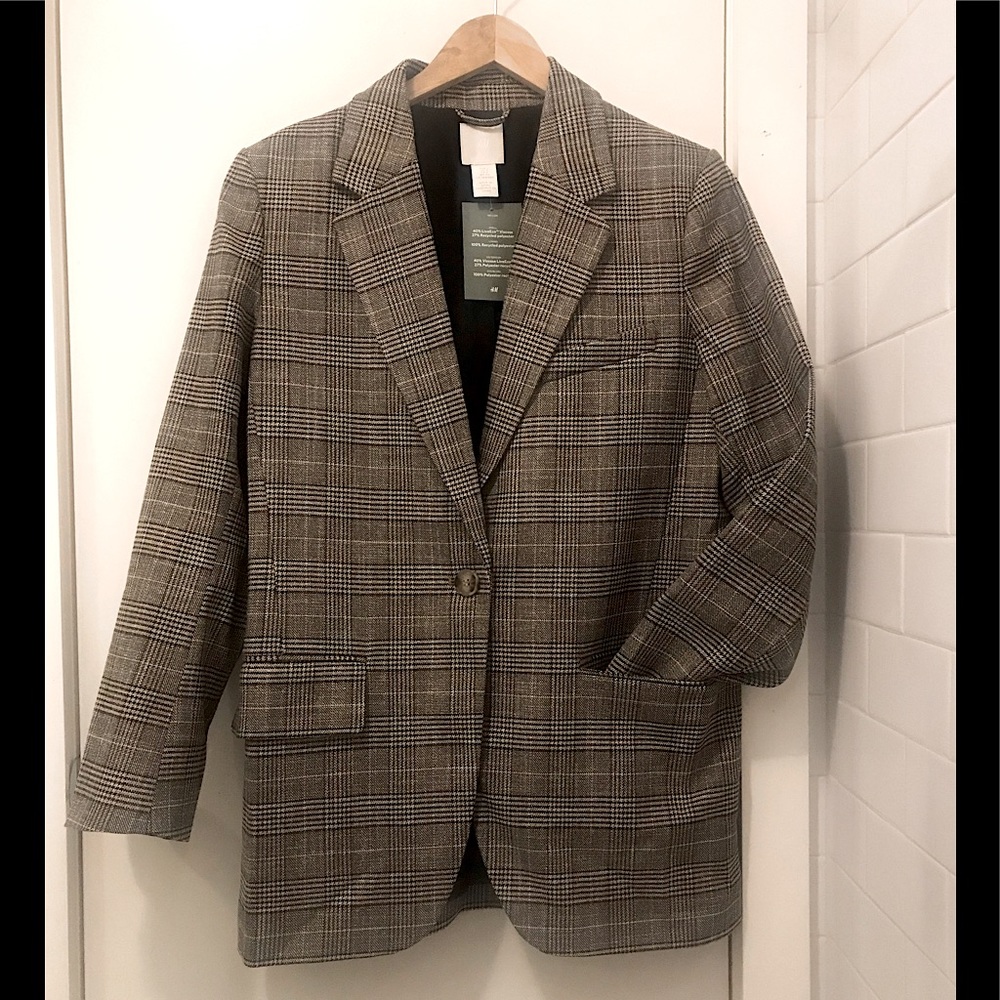 H&M Plaid Blazer (Oversized fit)